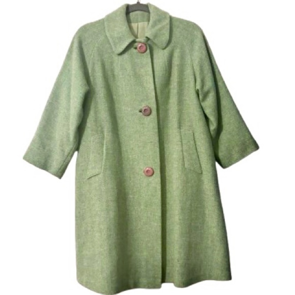 Vintage green wool coat